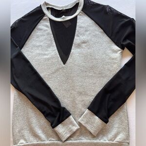 NWT Love Haus Dreamy Sheer Sleeved Lounge Top SZ XS